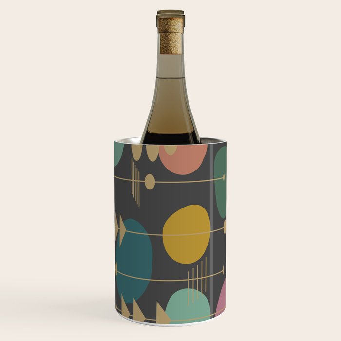 Mid Century Modern Atomic in Grey Wine Chiller Gallery Image 1