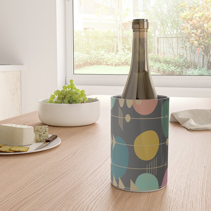 Mid Century Modern Atomic in Grey Wine Chiller Gallery Image 4