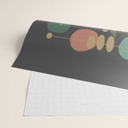 Mid Century Modern Atomic in Grey Wrapping Paper Gallery Image 2