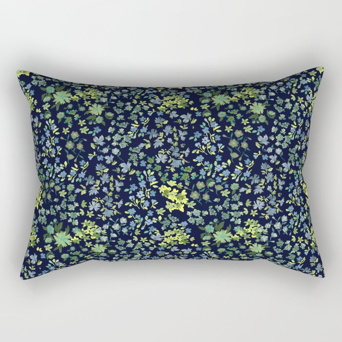 Botanical Night Bloom Rectangular Pillow Gallery Image 2