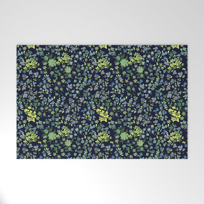 Botanical Night Bloom Welcome Mat Gallery Image 1