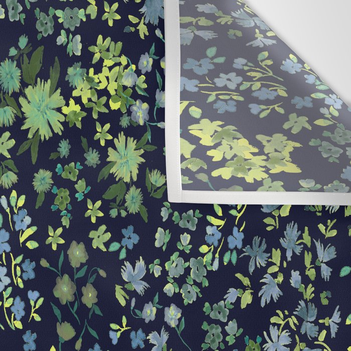 Botanical Night Bloom Wall Tapestry Gallery Image 3