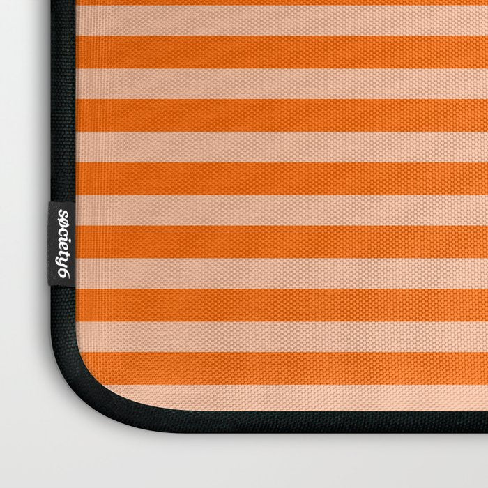 Striped 2 Orange Laptop Sleeve Gallery Image 3
