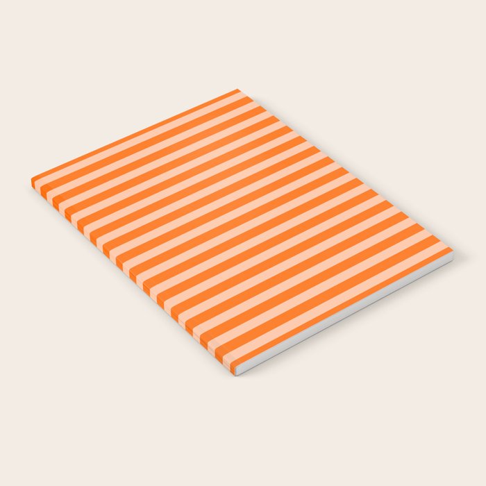 Striped 2 Orange Notebook Gallery Image 2