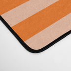 Striped 2 Orange Desk Mat Gallery Image 4