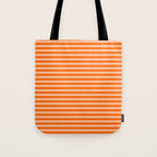 Striped 2 Orange Tote Bag Gallery Image 1