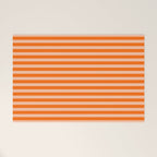 Striped 2 Orange Welcome Mat Gallery Image 1