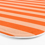 Striped 2 Orange Bath Mat Gallery Image 3