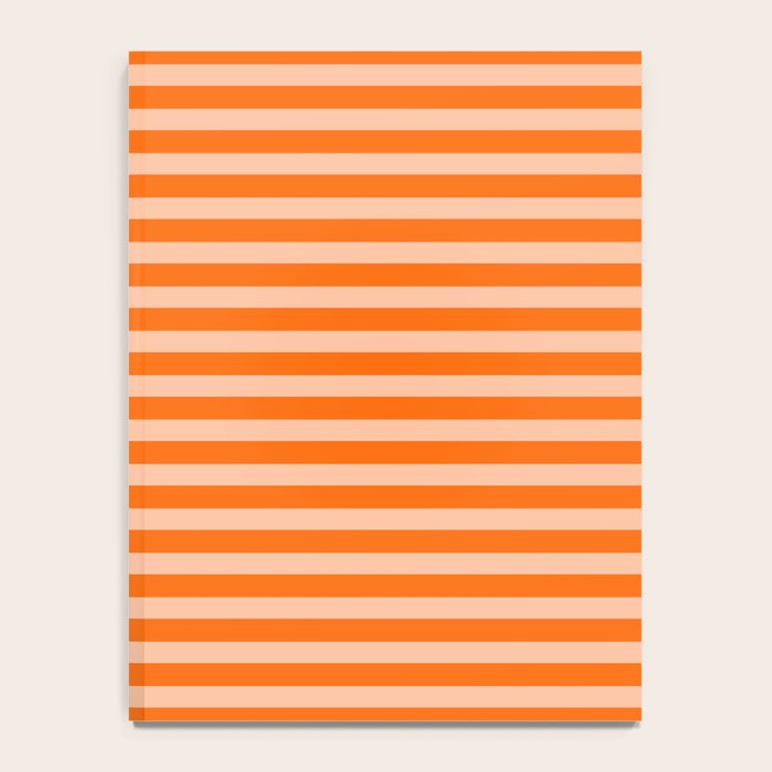 Striped 2 Orange Notebook Gallery Image 4