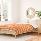 Striped 2 Orange Duvet Cover Gallery Image 2
