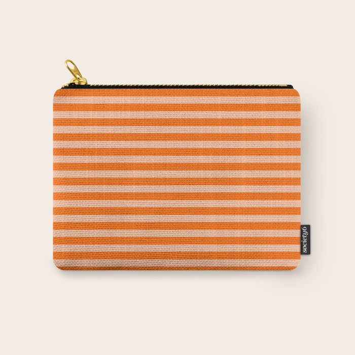 Striped 2 Orange Carry All Pouch Gallery Image 1