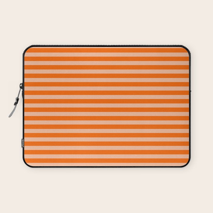 Striped 2 Orange Laptop Sleeve Gallery Image 1