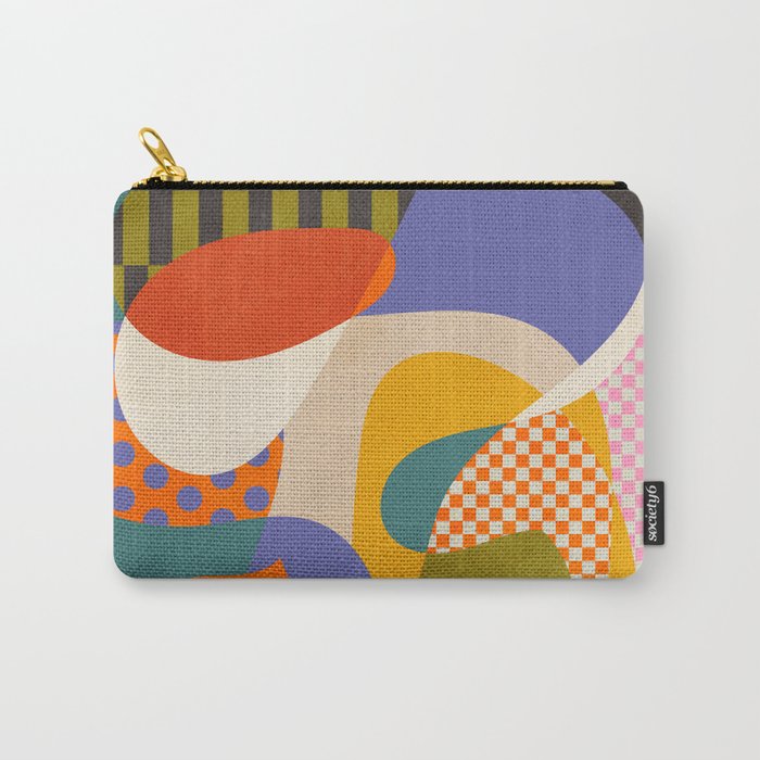 minimal shapes abstract Carry All Pouch Gallery Image 1