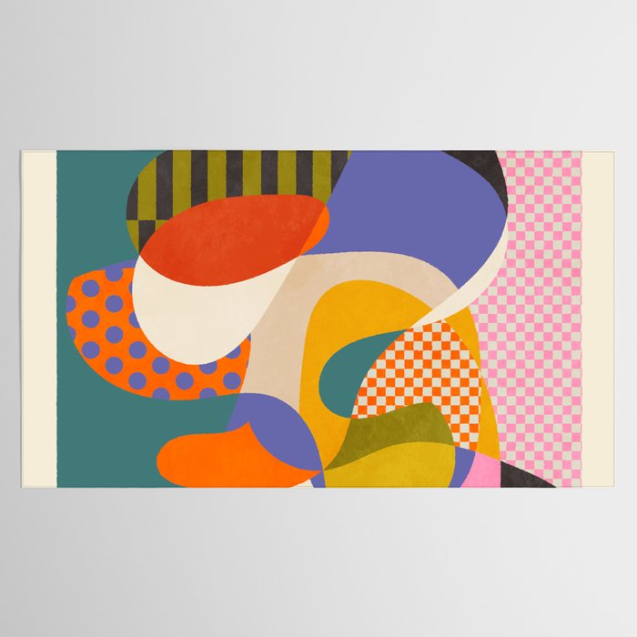 minimal shapes abstract Tablecloth Gallery Image 2