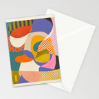 minimal shapes abstract Stationery Card Gallery Image 2