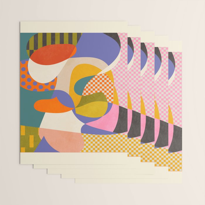 minimal shapes abstract Wrapping Paper Gallery Image 3