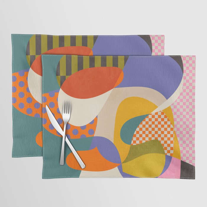 minimal shapes abstract Placemat Gallery Image 1