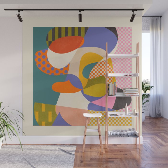 minimal shapes abstract Wall Mural Gallery Image 1