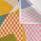 minimal shapes abstract Wall Tapestry Gallery Image 3