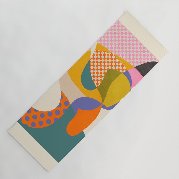 minimal shapes abstract Yoga Mat Gallery Image 1