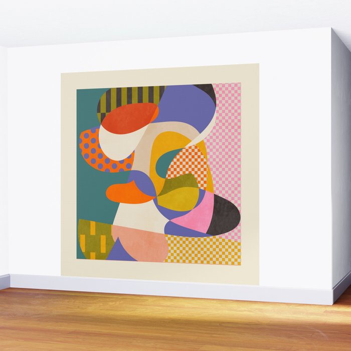 minimal shapes abstract Wall Mural Gallery Image 2