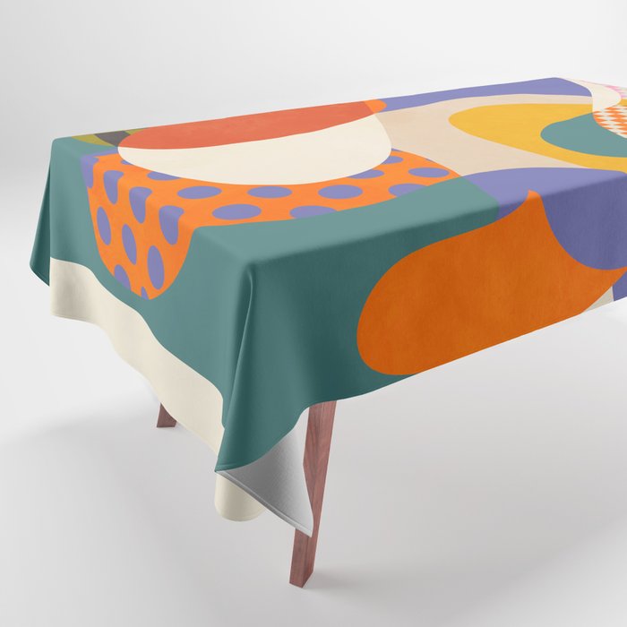 minimal shapes abstract Tablecloth Gallery Image 1