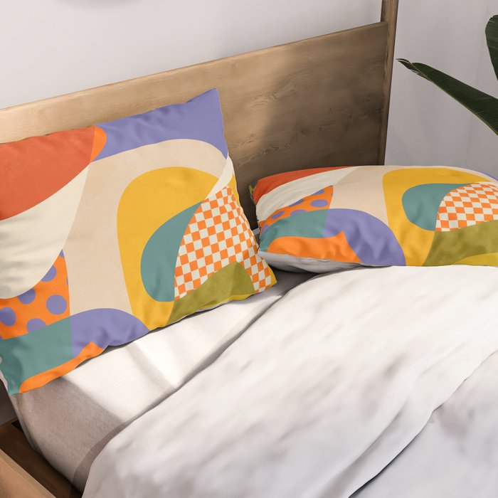 minimal shapes abstract Pillow Sham Gallery Image 2