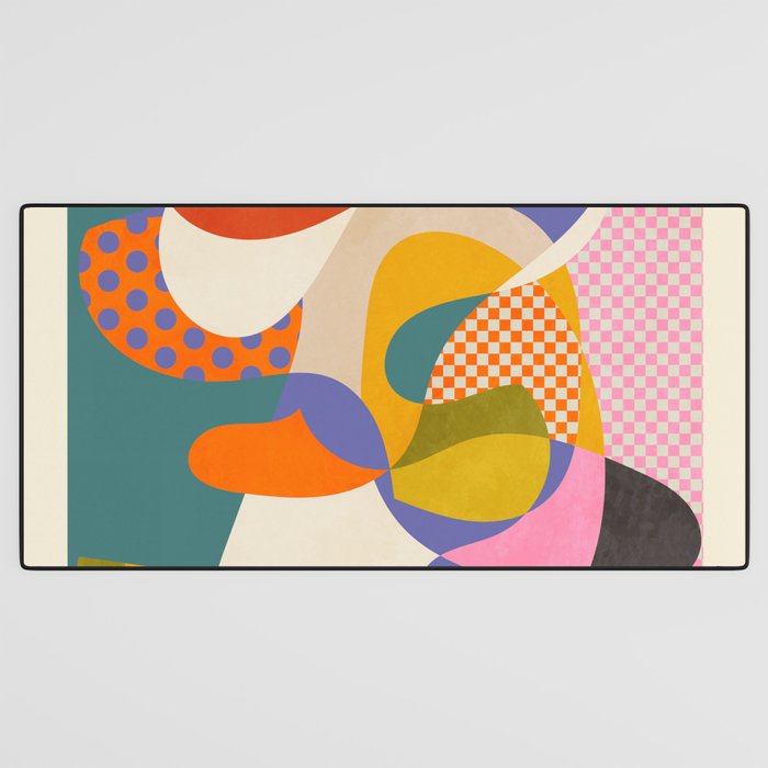minimal shapes abstract Desk Mat Gallery Image 3