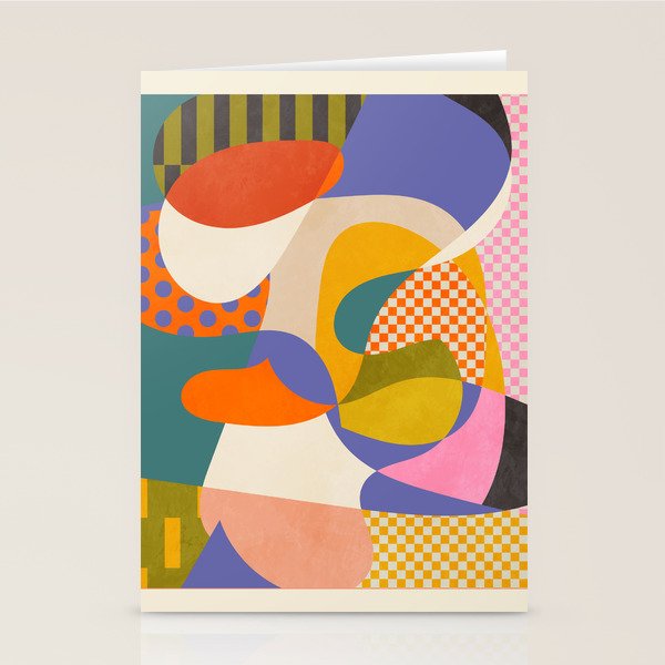 minimal shapes abstract Stationery Card Gallery Image 1