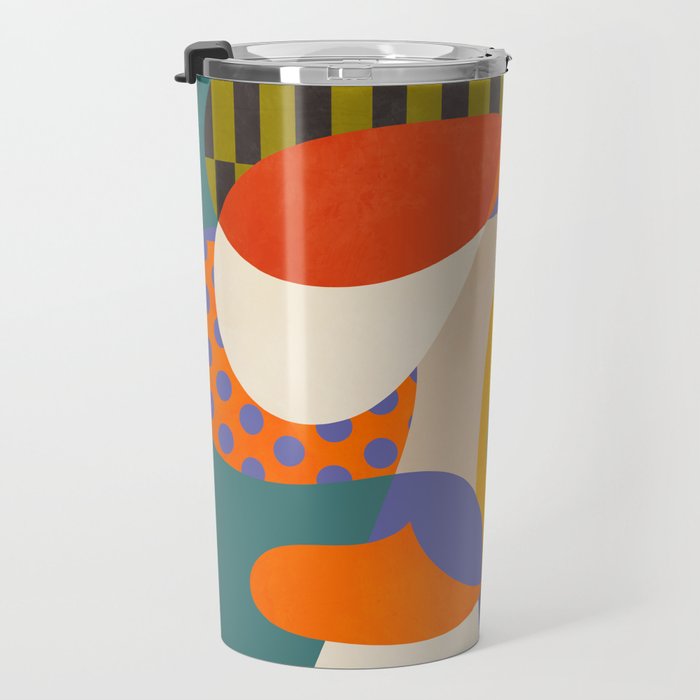 minimal shapes abstract Travel Mug Gallery Image 3