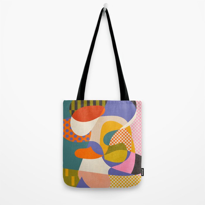 minimal shapes abstract Tote Bag Gallery Image 2