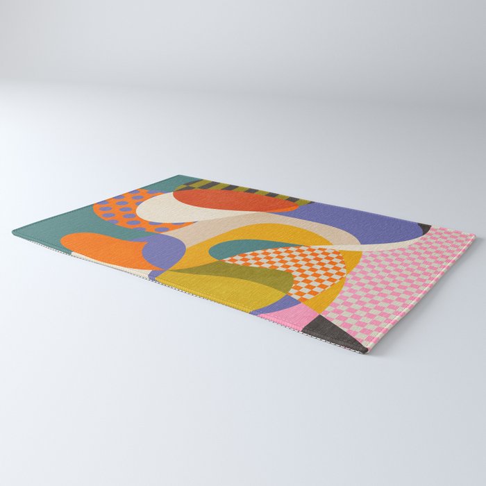 minimal shapes abstract Rug Gallery Image 3