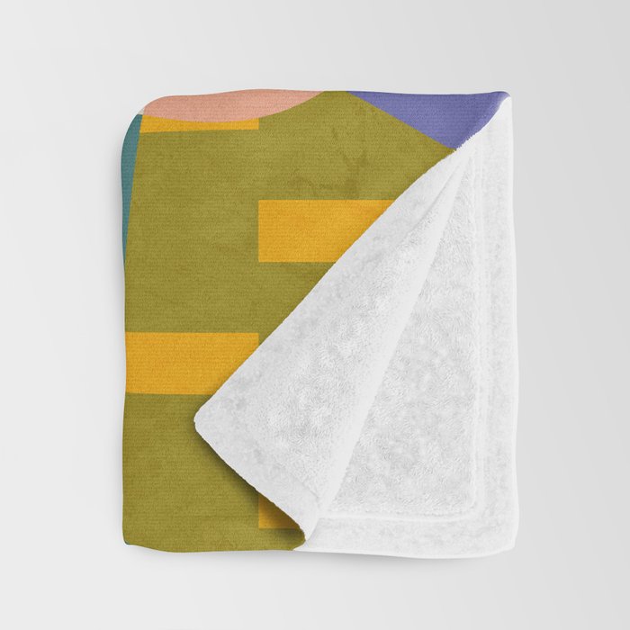 minimal shapes abstract Throw Blanket Gallery Image 3