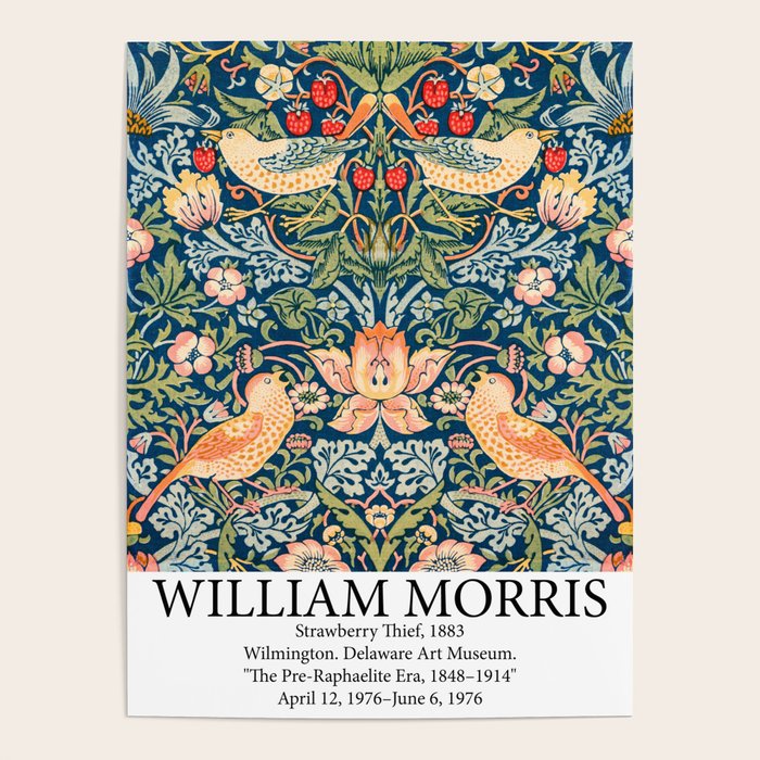 Strawberry Thief by William Morris Poster Gallery Image 1
