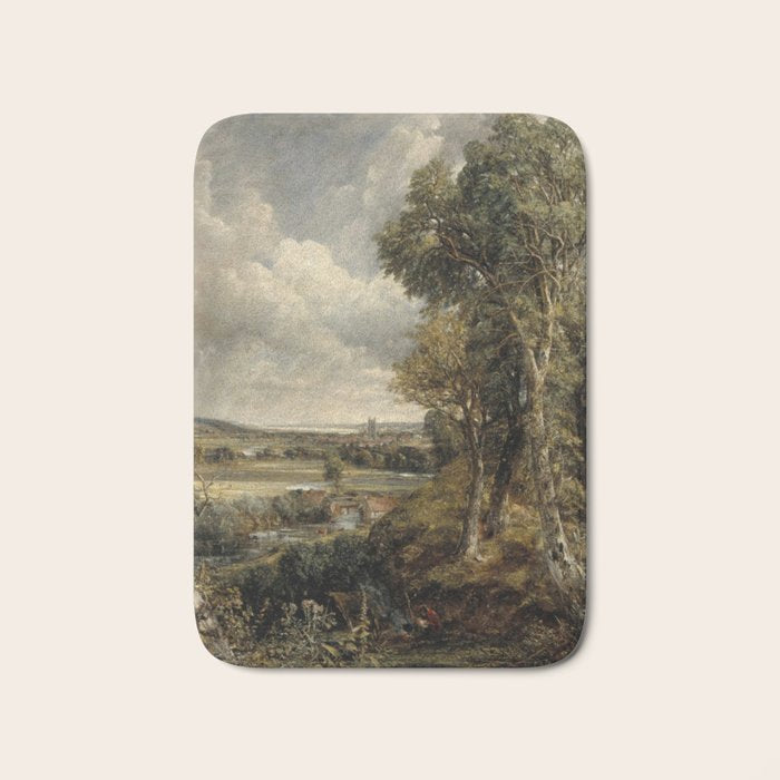 Vintage landscape art by John Constable Bath Mat Gallery Image 1