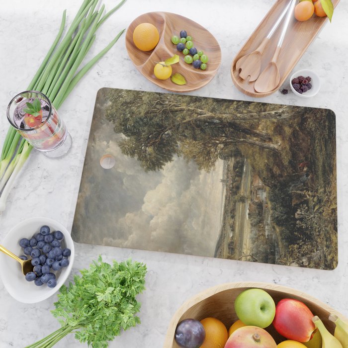 Vintage landscape art by John Constable Cutting Board Gallery Image 2