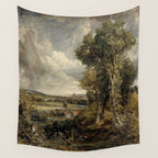 Vintage landscape art by John Constable Wall Tapestry Gallery Image 4
