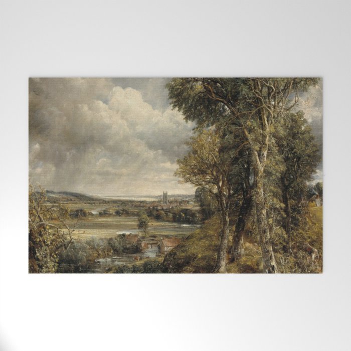 Vintage landscape art by John Constable Welcome Mat Gallery Image 1
