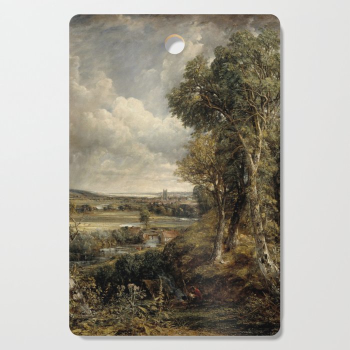Vintage landscape art by John Constable Cutting Board Gallery Image 1