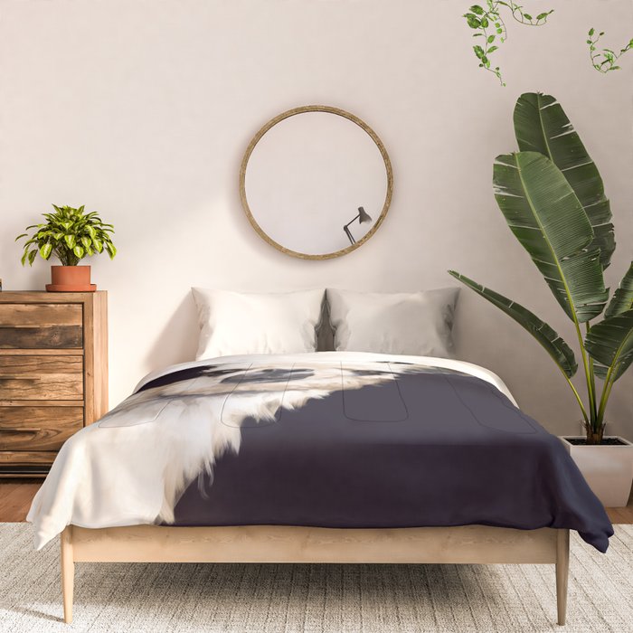 Sneaky Llama in Black Comforter Gallery Image 3