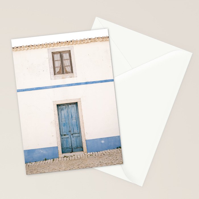 Ericeira Blue Door | Portugal Travel Photography Stationery Card Gallery Image 2