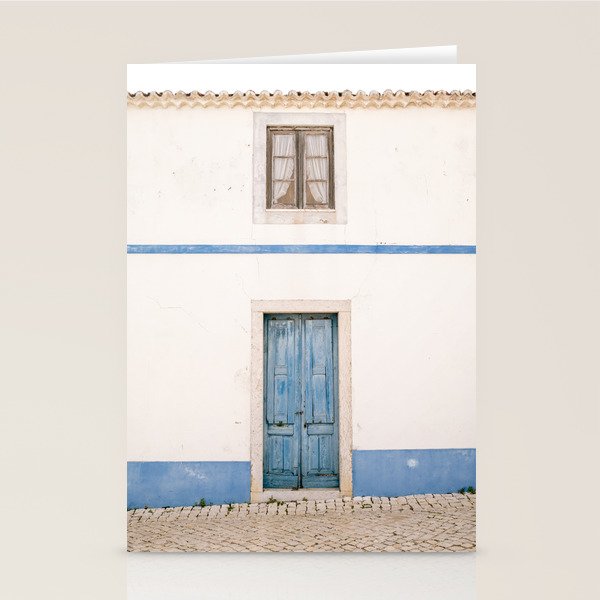 Ericeira Blue Door | Portugal Travel Photography Stationery Card Gallery Image 1