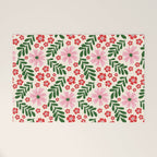 Whimsical Floral- Christmas vibes Welcome Mat Gallery Image 1