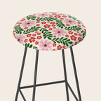 Whimsical Floral- Christmas vibes Stool Gallery Image 2