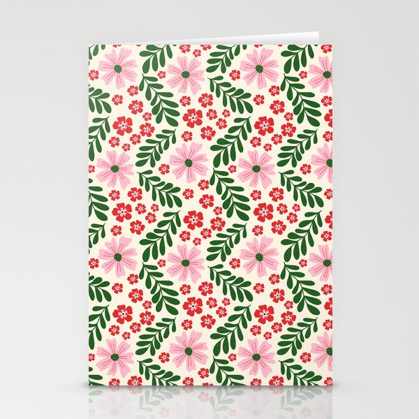 Whimsical Floral- Christmas vibes Stationery Card Gallery Image 2