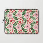 Whimsical Floral- Christmas vibes Laptop Sleeve Gallery Image 1