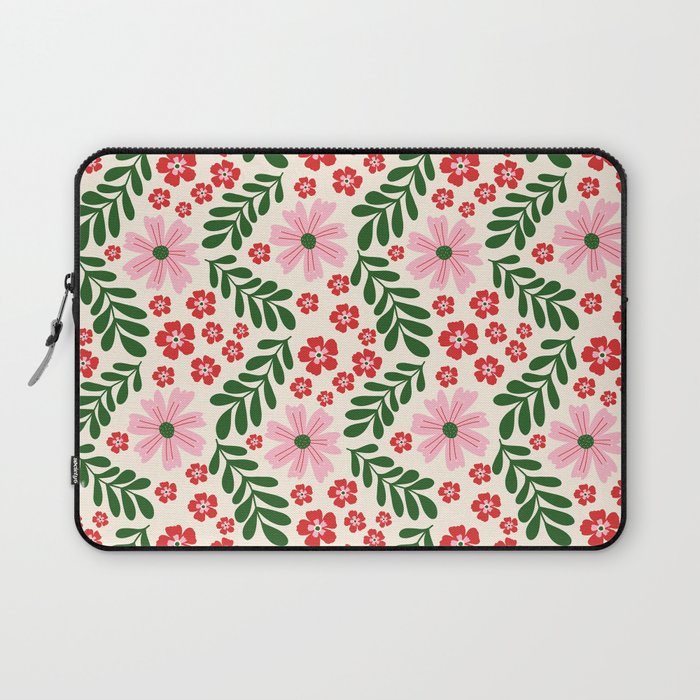 Whimsical Floral- Christmas vibes Laptop Sleeve Gallery Image 1