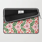 Whimsical Floral- Christmas vibes Laptop Sleeve Gallery Image 2