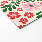 Whimsical Floral- Christmas vibes Welcome Mat Gallery Image 2