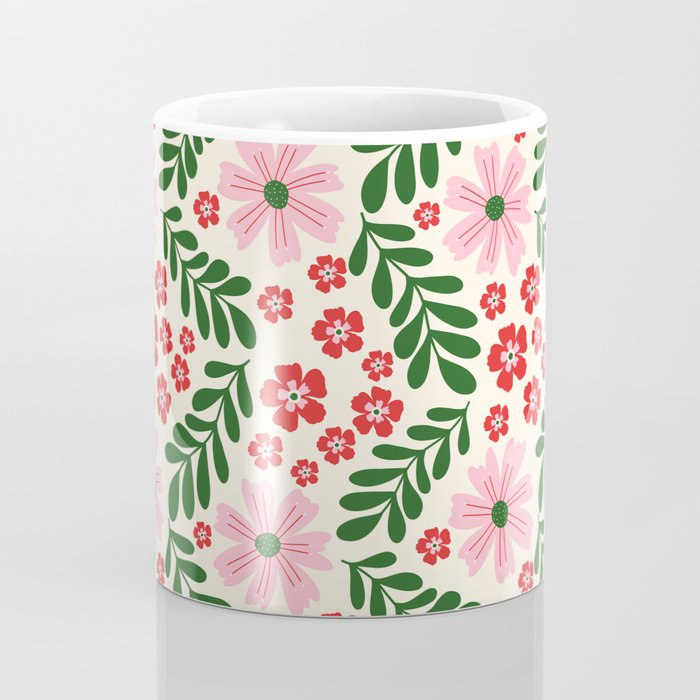 Whimsical Floral- Christmas vibes Coffee Mug Gallery Image 4